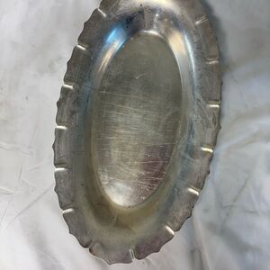 Elegant Silver plated  Platter 13”x 8”
